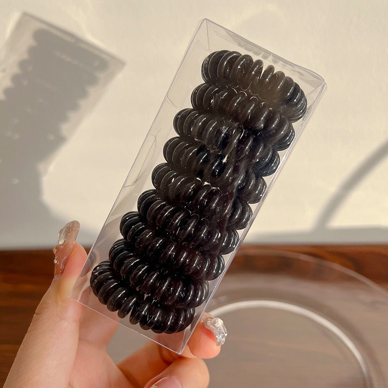 Telephone Wire Hair Ties Hair Rope Hair-binding High Elasticity Not Tight Hair