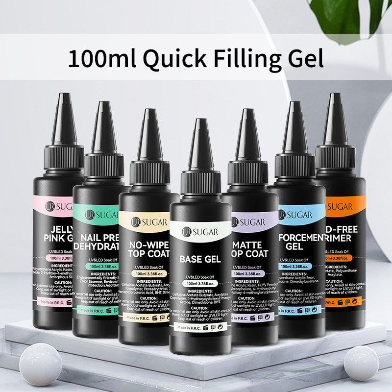 UR Sugar Large Bottle Bottom Rubber Seal Layers Polish Gel For Nail Beauty