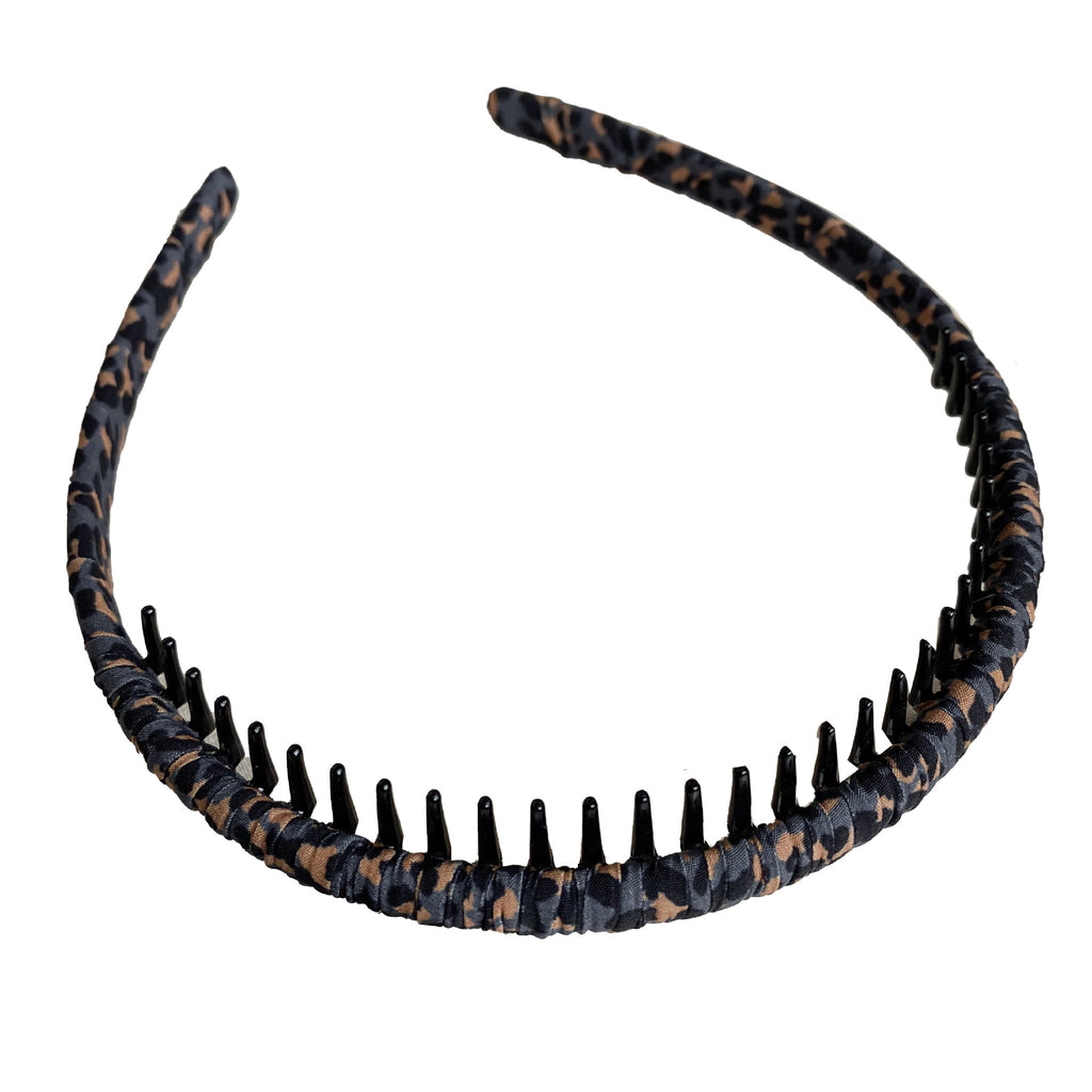 Leopard Print Pearlescent Winding Cloth Headband Simple