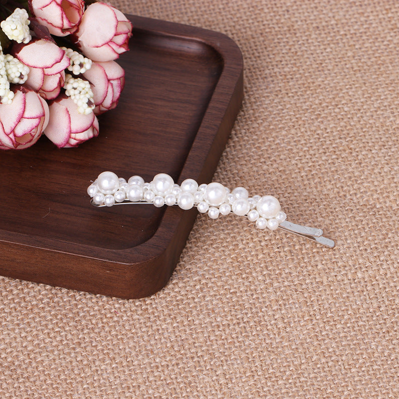 Simple Women's Beautiful Geometric Pearl Hairpin