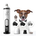Smehnser Pet Sharpener High Power LED Double Lamp Blood Line Electric Charging Nail Clippers