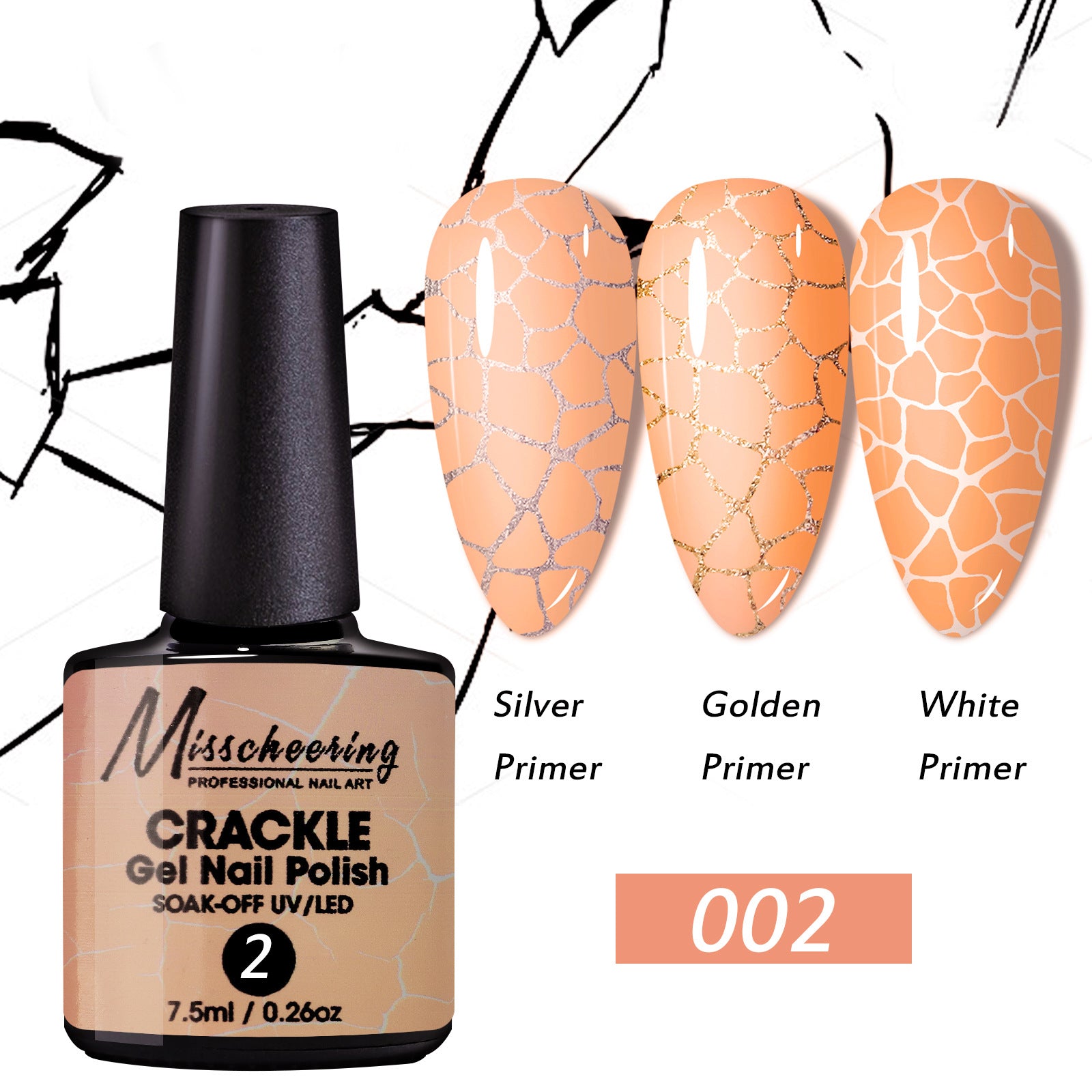 Crackle Nail Crack Glue Cracked Marble Gel Nail Polish
