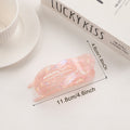Flat Heart-shaped Swallowtail All-match Hair Clip For Back-of-head Updo