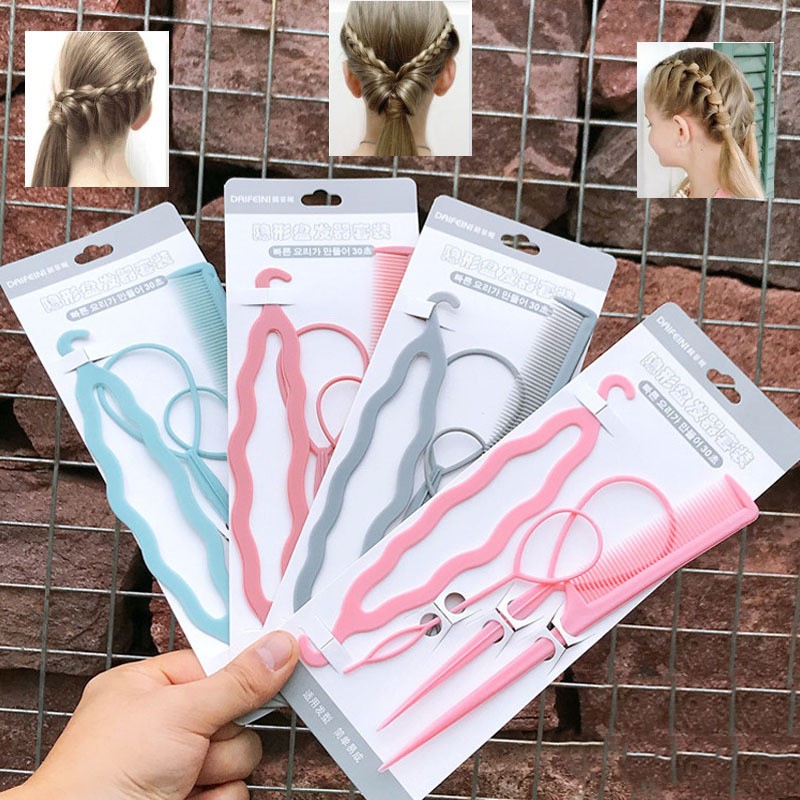Plastic Comb Pattern Design Hair Pulling Needle Ball Head Hair Curler