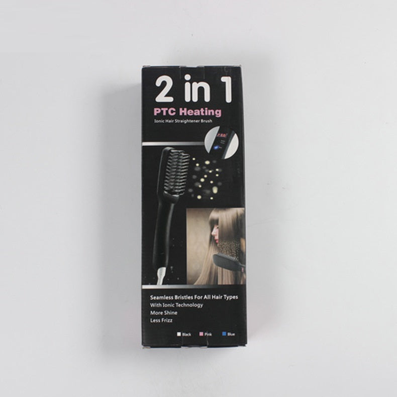 PTC Two-in-one Negative Ion Electric Straight Hair Comb