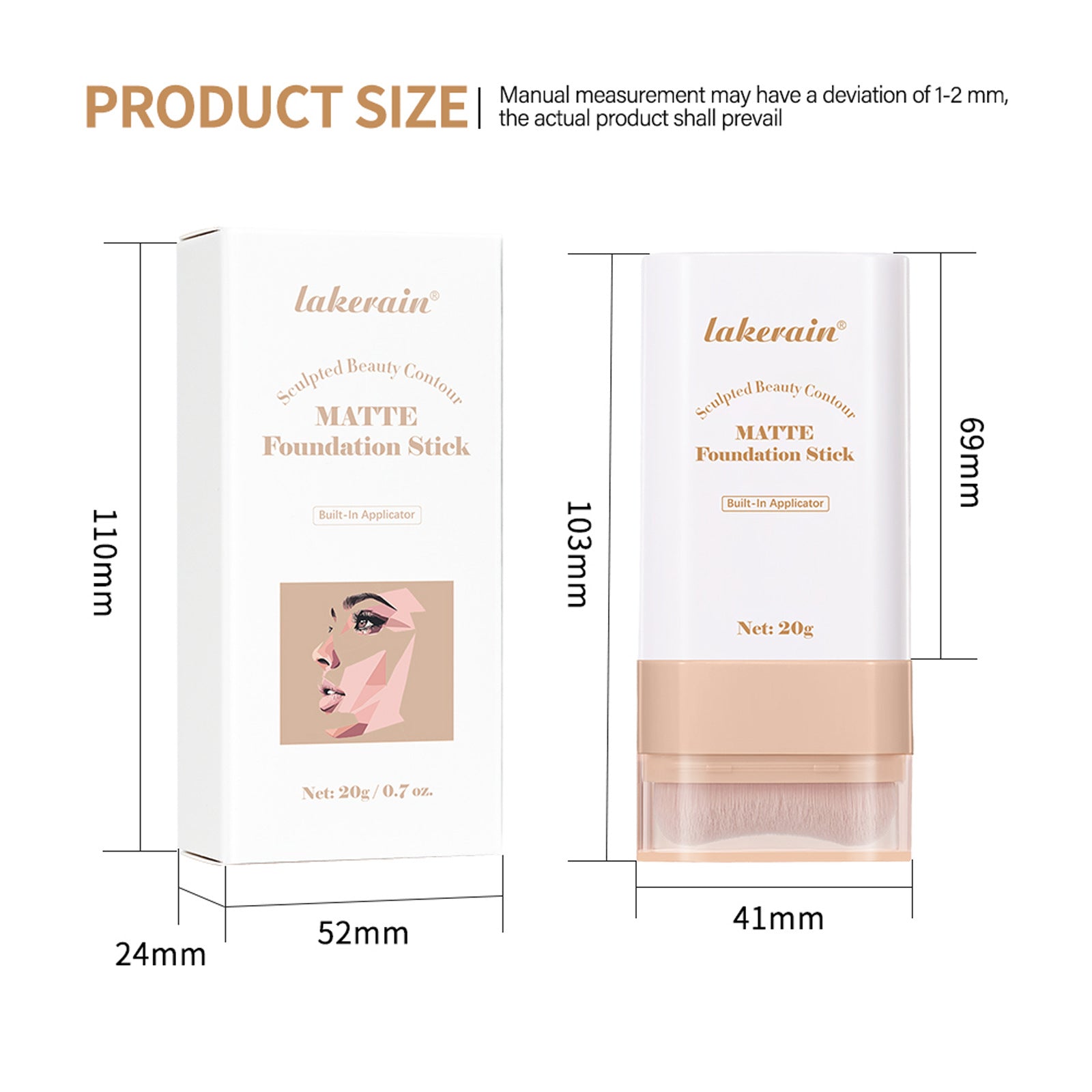 Eraser Stick Foundation Natural Nude Feel