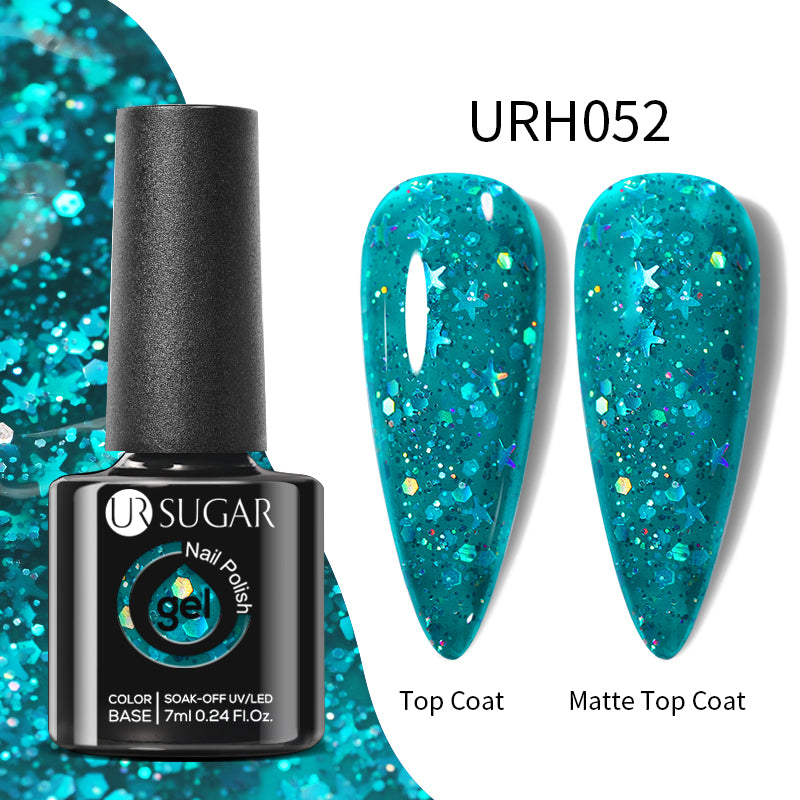 UR Sugar Matte Klein Blue Gel Nail Polish