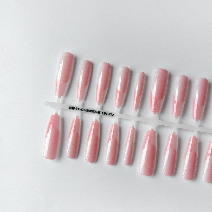 Press On Nails High-grade Long Crystal Plated Frosted Seal Nail Sticker