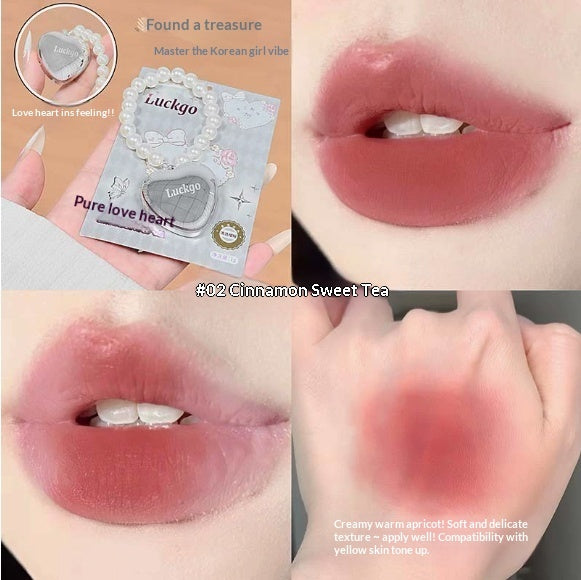 The Heart-shaped Lip Gloss Has A Soft And Smooth Texture