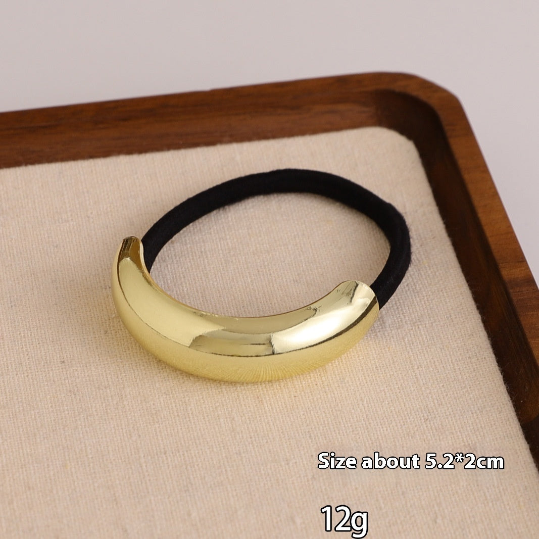 European And American Cold Style Geometric Metal Concave-convex Stretch Retro Head Rope