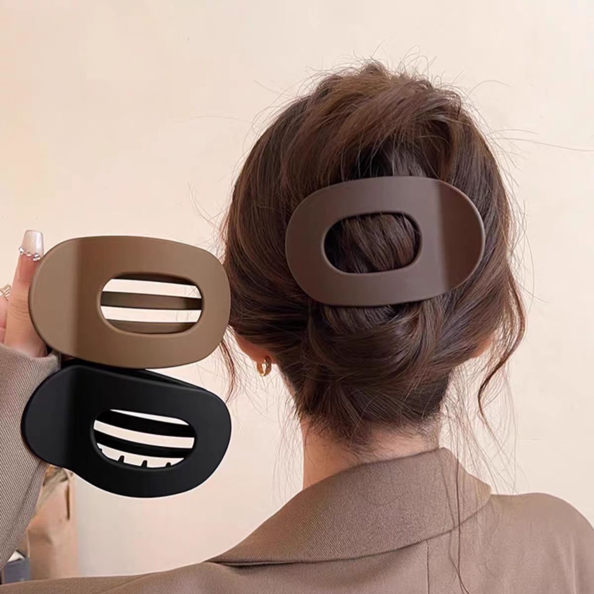 Elegant Duckbill Female Back Head Updo Large Size Shark Clip