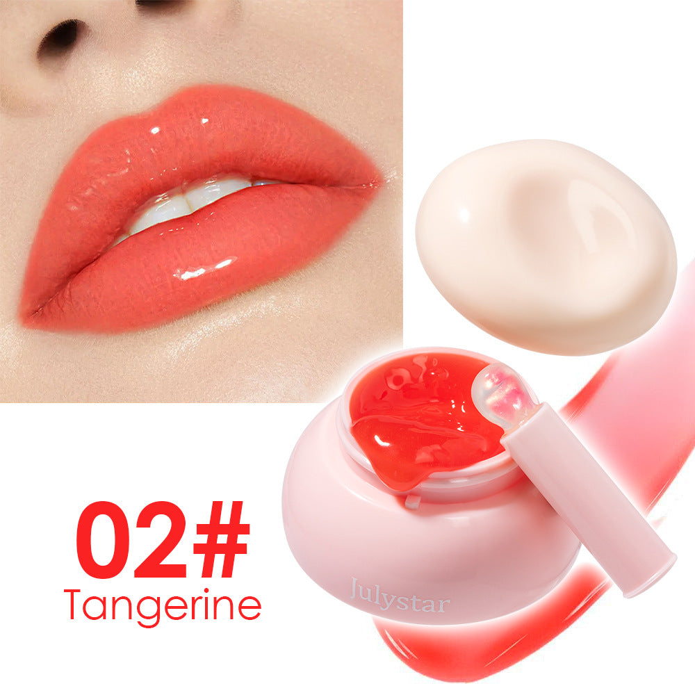 Women's Solid Mirror Shiny Jelly Lip Gloss