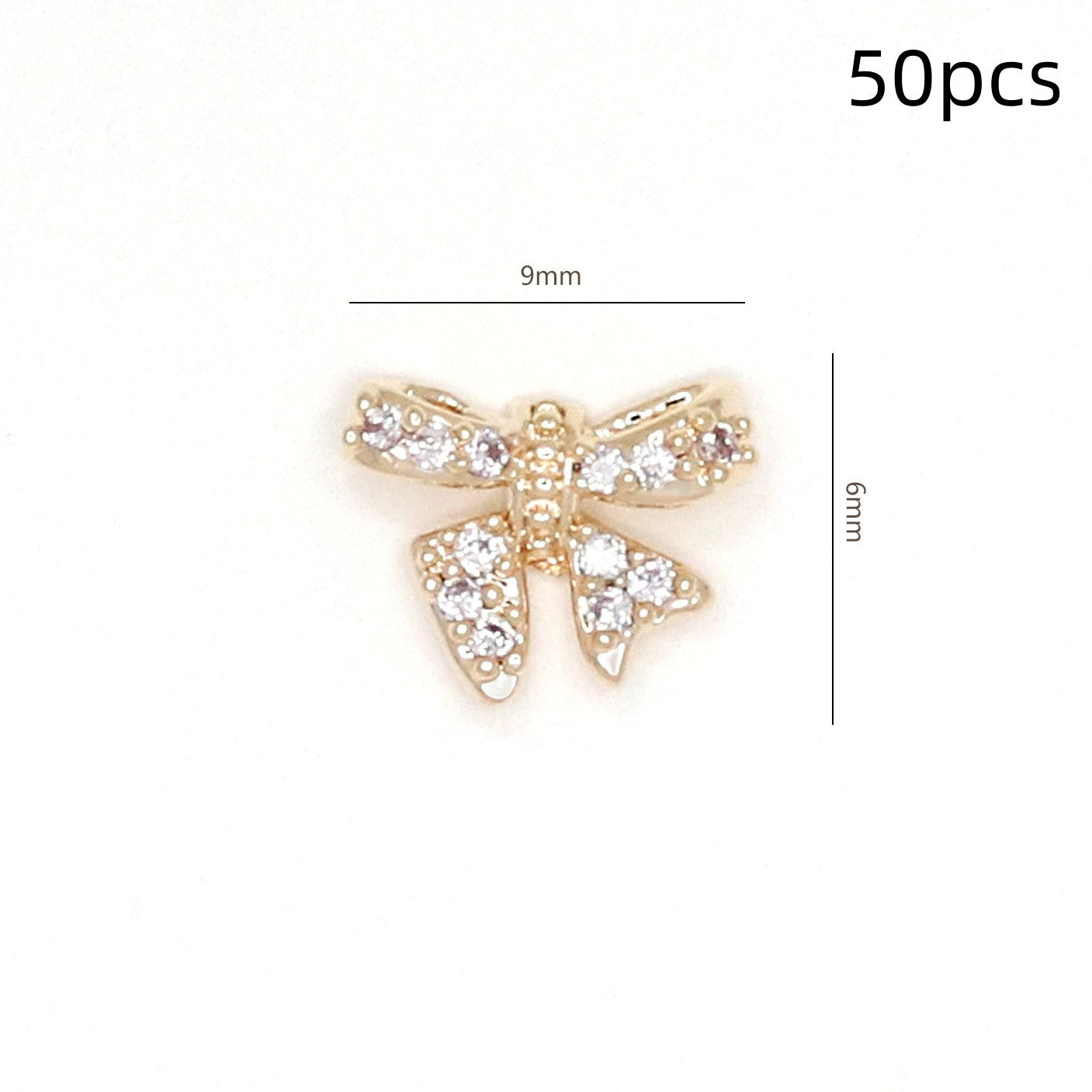 Climate Flowers Bow Zircon Nail Ornament Zircon