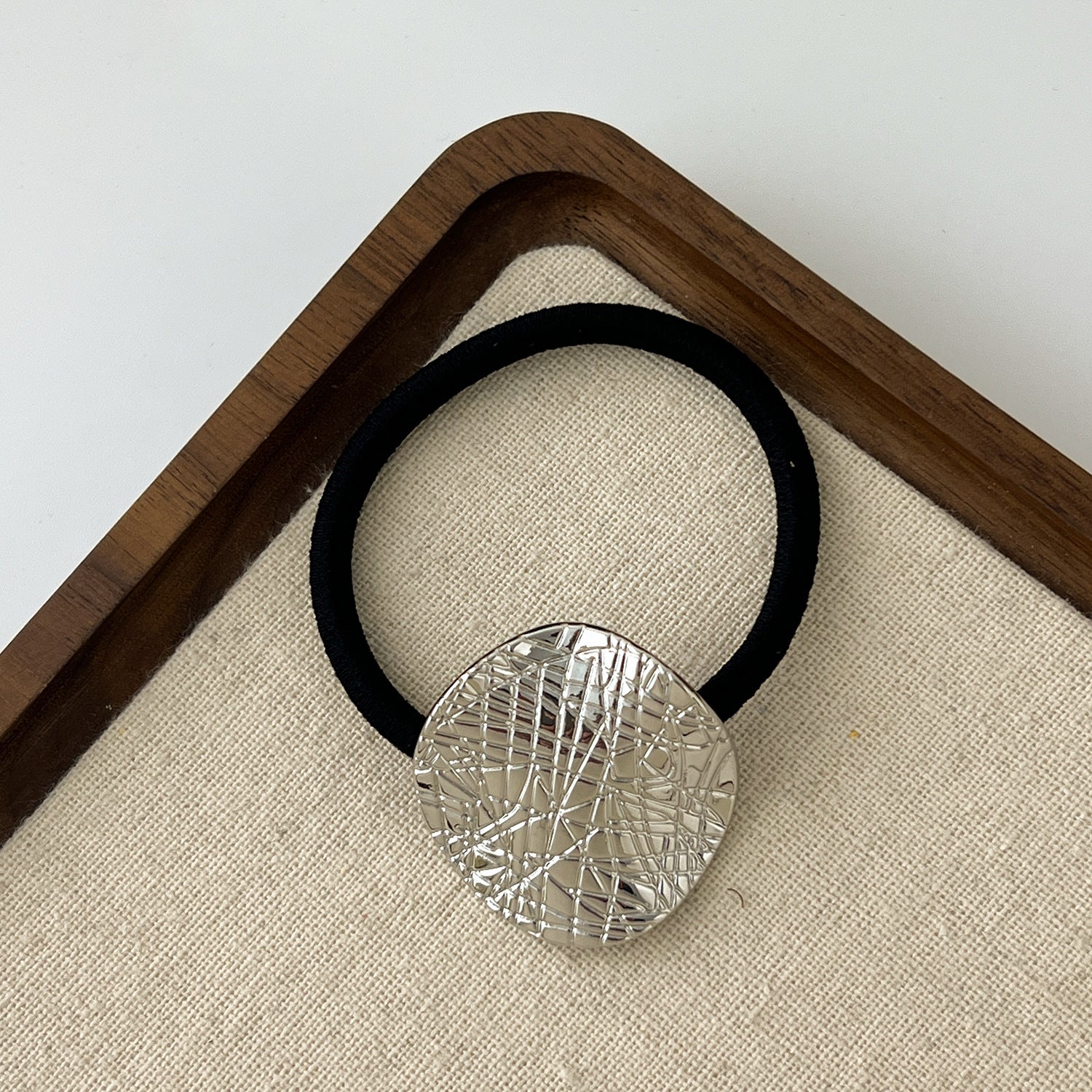 European And American Cold Style Geometric Metal Concave-convex Stretch Retro Head Rope