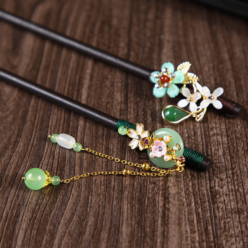 Ebony Hairpin Cheongsam Hanfu Tassel