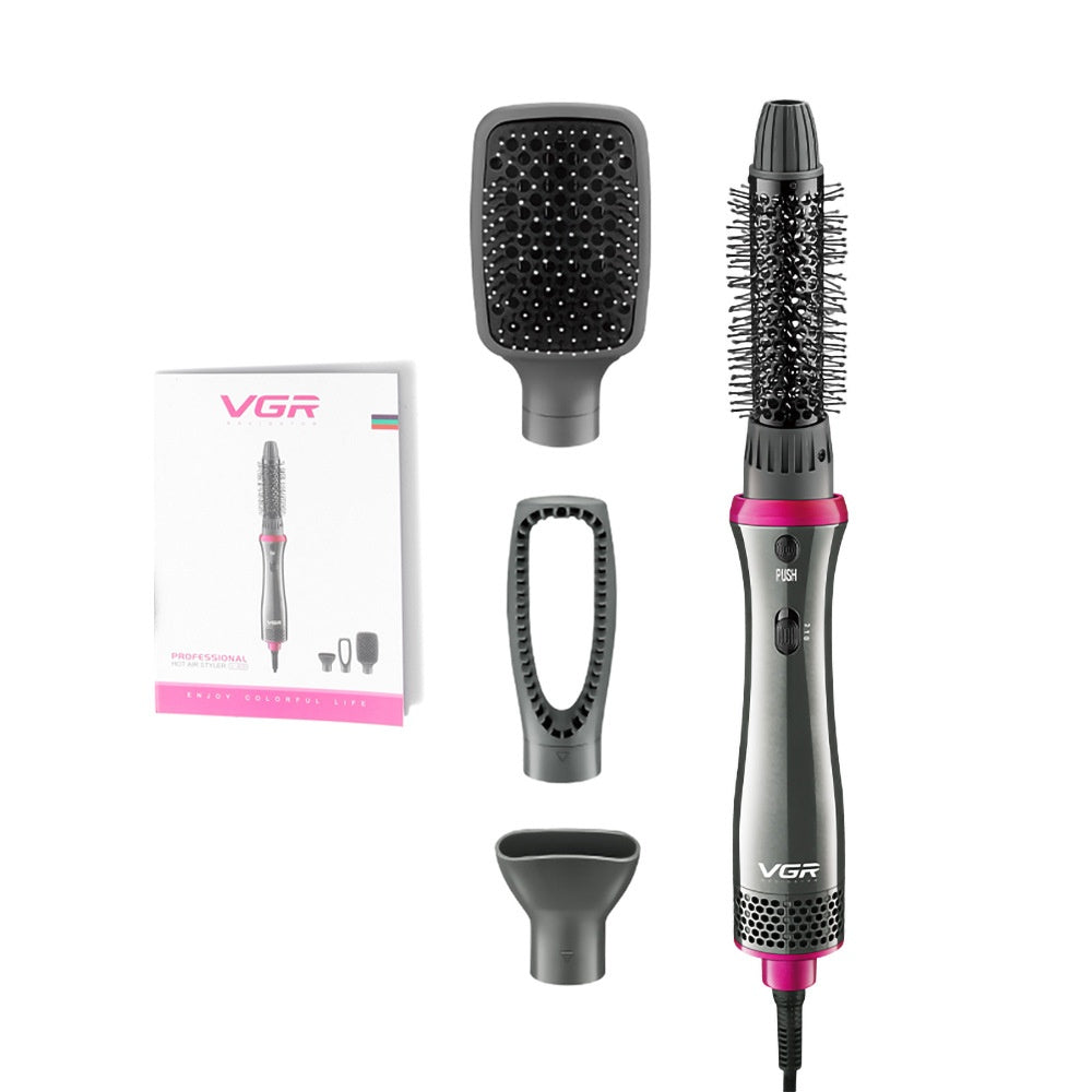 Multifunctional Warm-air Comb Hair Curler And Straightener Dual-use