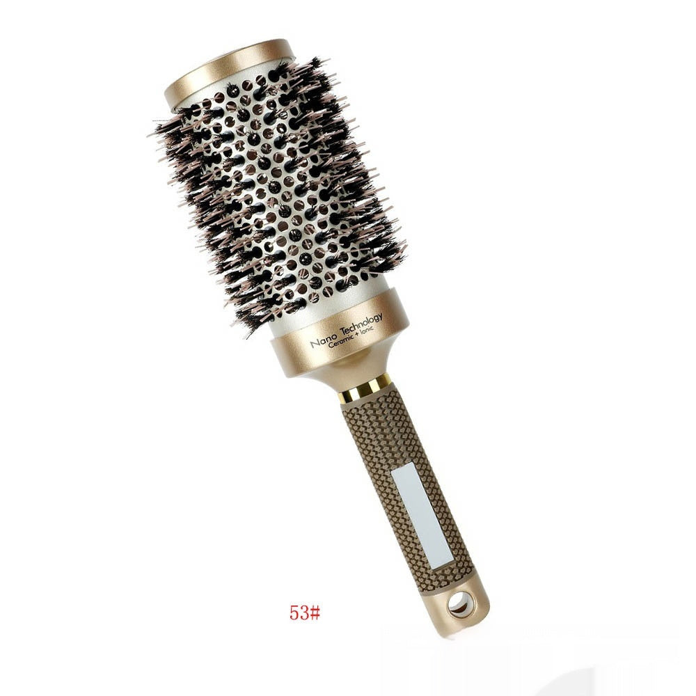 Ceramic Aluminum Tube Temperature-resistant Cylinder Women's Big Wave Shape Beautiful Comb