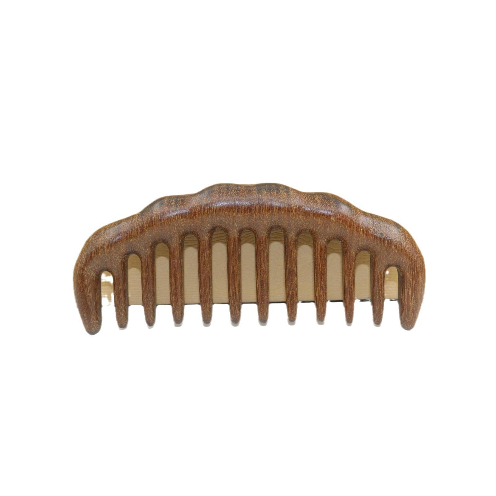 New Golden Sandalwood Thick Carved Wooden Comb