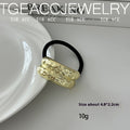 European And American Cold Style Geometric Metal Concave-convex Stretch Retro Head Rope