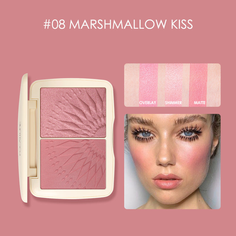 Sunkissed Three-dimensional Light Effect Highlighting Blush Shadow