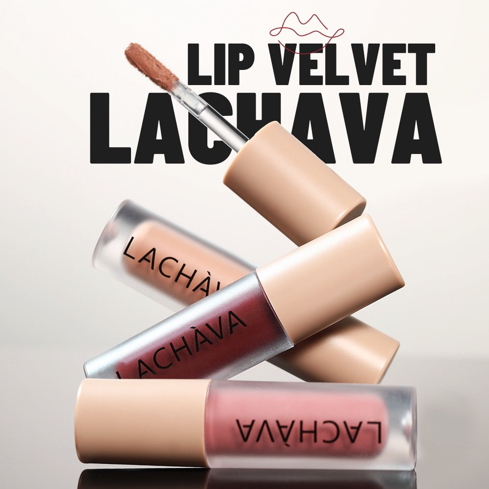 Matte Nude Lip Mud 10 Colors Lip Lacquer Waterproof Colored Lipstick