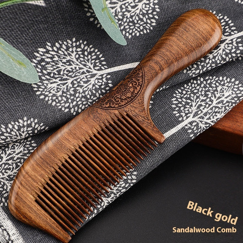 Ebony Comb Natural Genuine Goods Household Wood