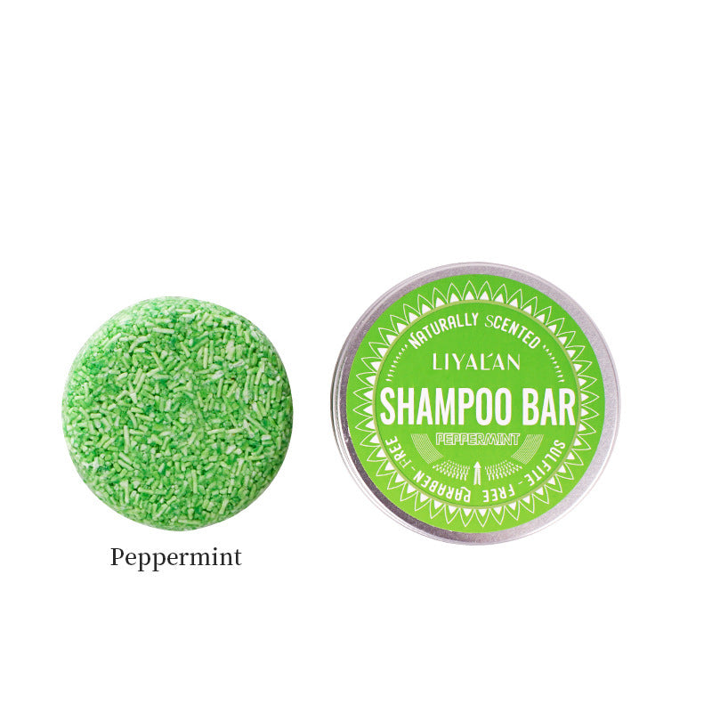 LiyaL'an Round Green Tea Soap Shampoo