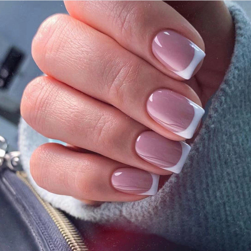 Nail Patch White Edge French Wear
