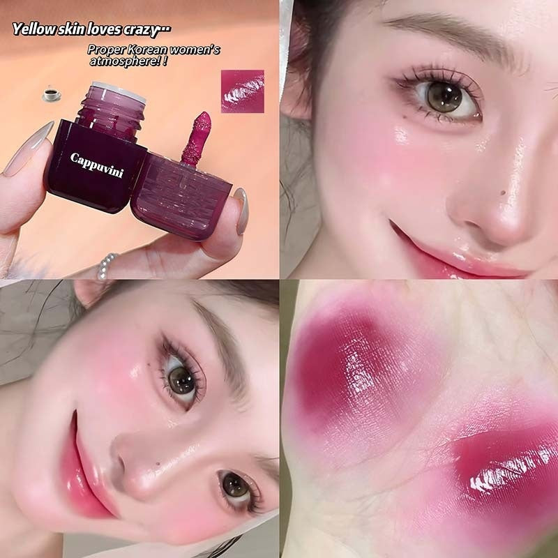 Cappuvini Mini Sweet Face Ice-Translucent Nude Moisturizing Natural Radiance Blush Liquid