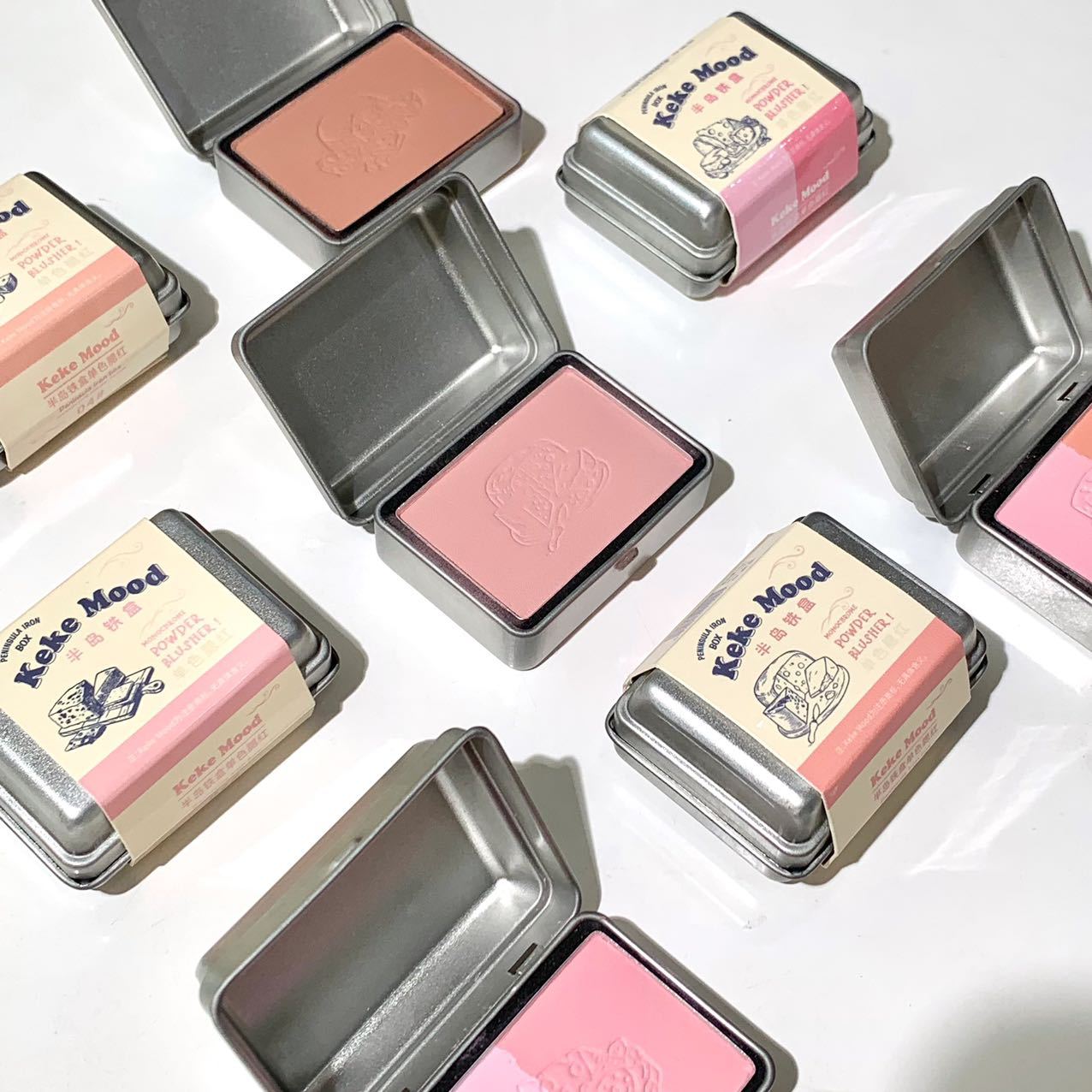 Keke Mood Peninsula Iron Box Monochrome Gradient Blush Matting Agent White Makeup