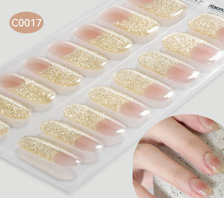 Harunouta Nail Stickers UV Gel Nail Sticker Semi-curing
