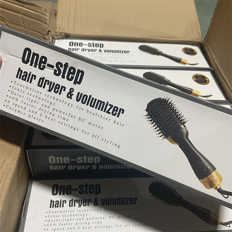 Ion Electric Hair Dryer Styling Comb Curly Hair Artifact Lazy Fluffy Comb