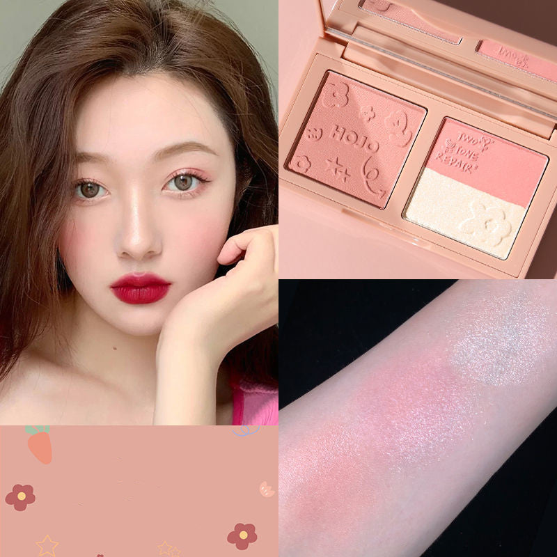 Hojo Three-in-one Highlighter Natural Three-dimensional Shadow Blush