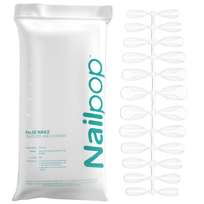 NailPop Transparent Nail Tip 120-piece Bag Ultra-thin Seamless Full Sticker Fake Nails