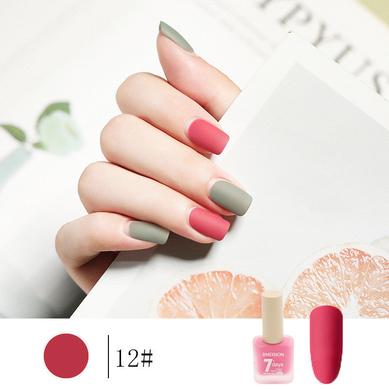 Bmision Frosted No-baking Quick-drying Nude Matte Nail Polish