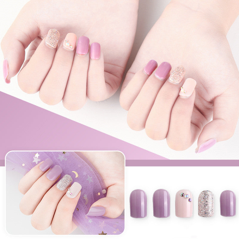 Nail Fairy DIY Glitter Boxed Waterproof Fake Nail Patch