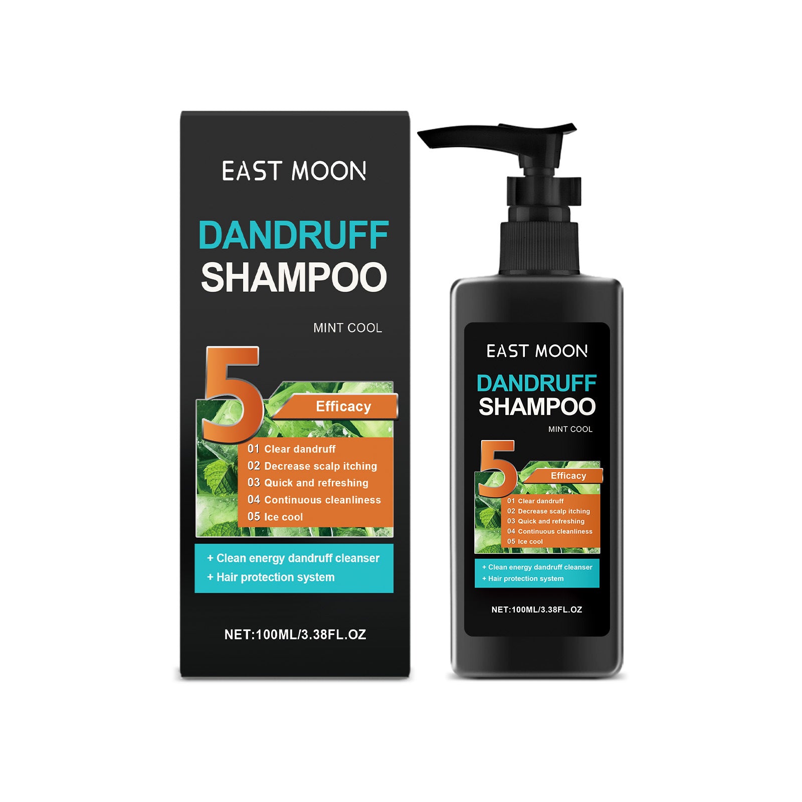 East Moon Men's Shampoo Series Daily Cleaning Deep Clean Silky Shiny Cool Shampoo