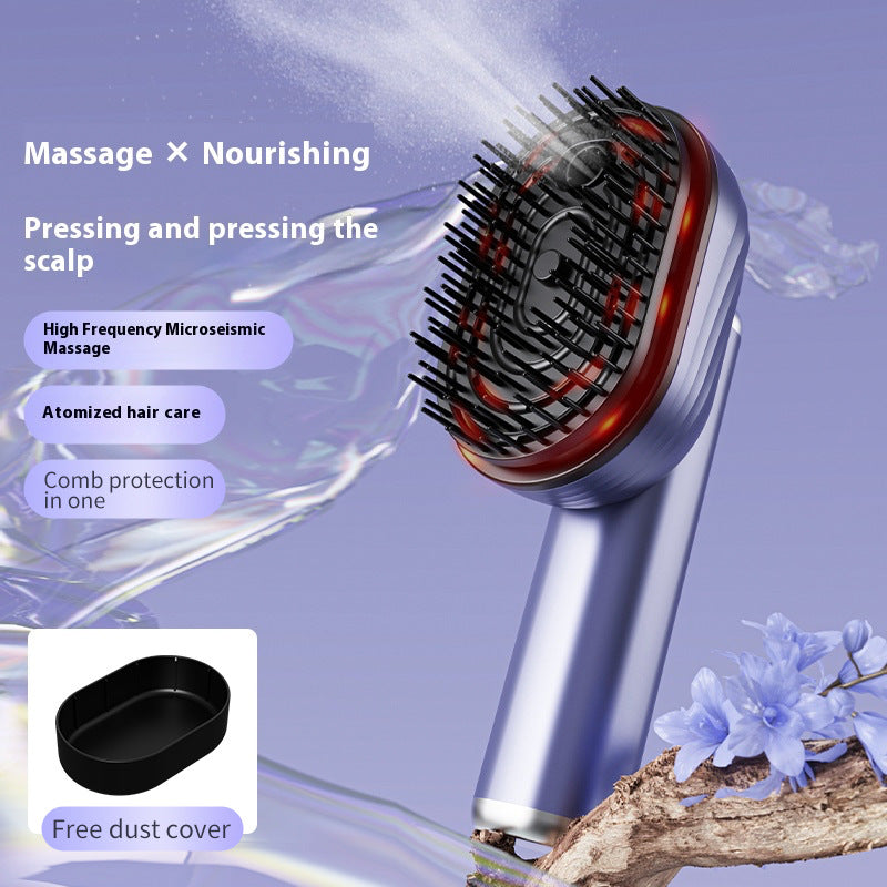 Electric Spray Massage Scalp Meridian Comb Vibration Head Anti-hair Loss Hair Brush