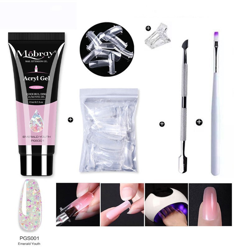 Mobray Nail Beauty Crystal Extended Glue Tool Set