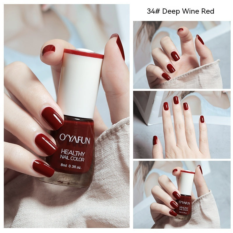 O'YAFUN Nail Polish New Water-based Long-lasting Quick-drying Transparent