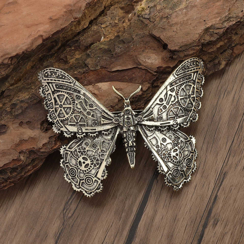 Retro Gothic Mechanical Butterfly Hair Clip