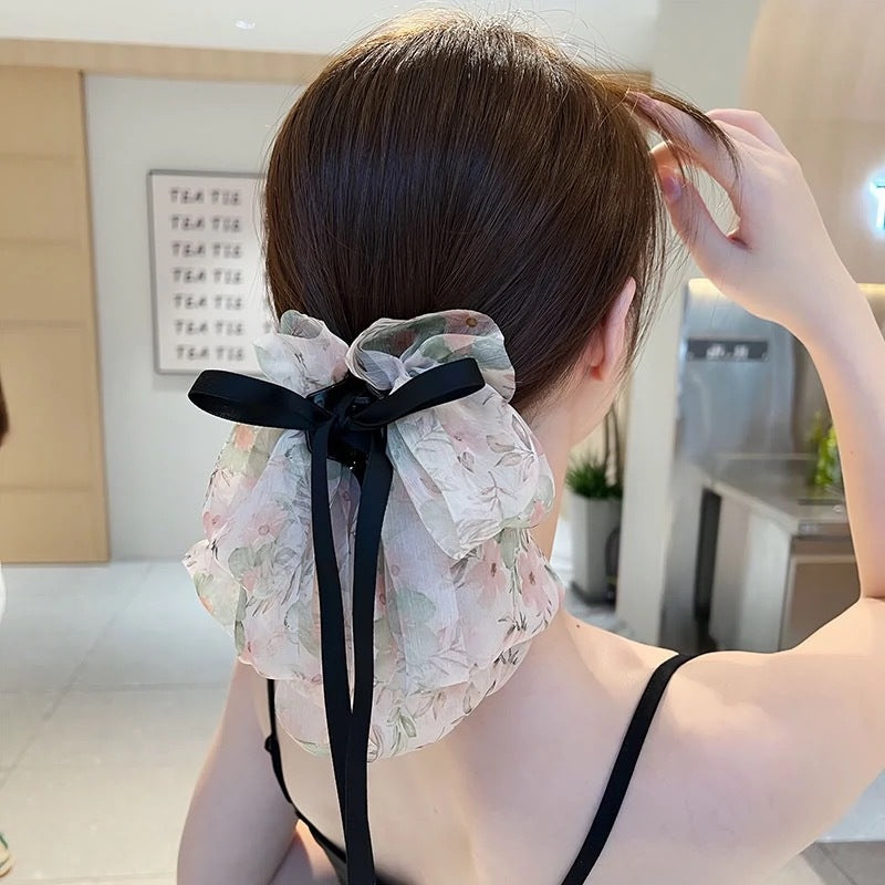 Super-fairy Floral Starry Bow Ribbon Grip High Sense