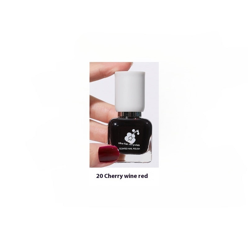 Wutering Water-based Quick-drying Baking-free Long-lasting Tearable Popular Color White Fragrance-retaining Nail Polish
