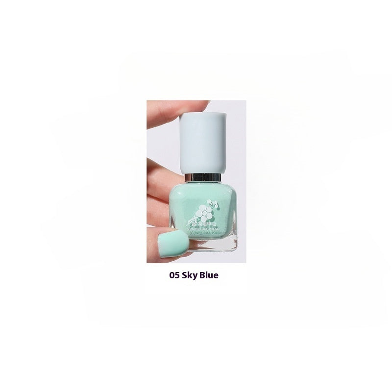 Wutering Water-based Quick-drying Baking-free Long-lasting Tearable Popular Color White Fragrance-retaining Nail Polish
