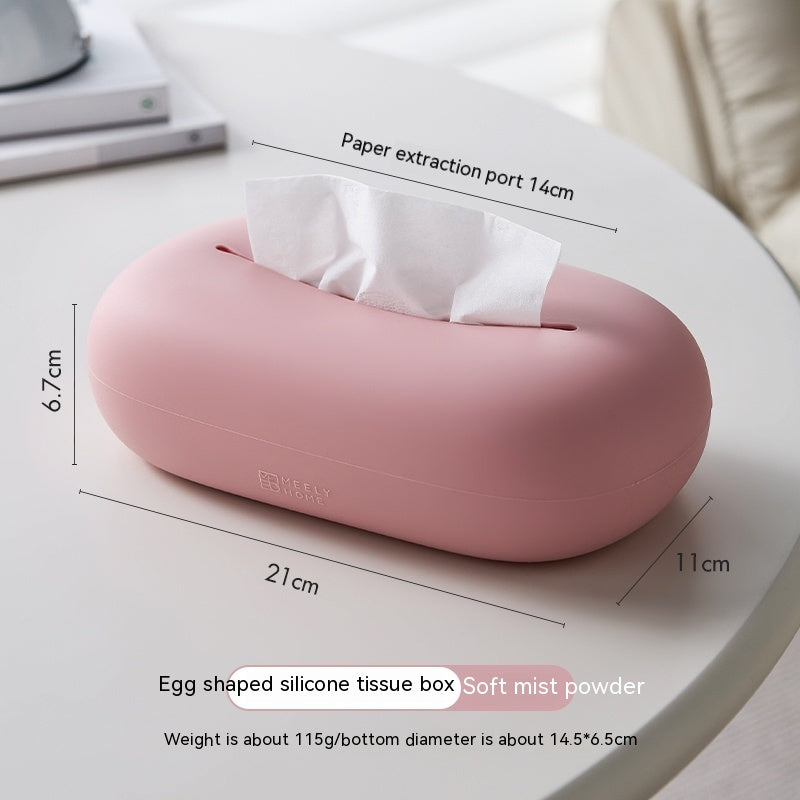 Household Cream Style Silicone Tissue Box
