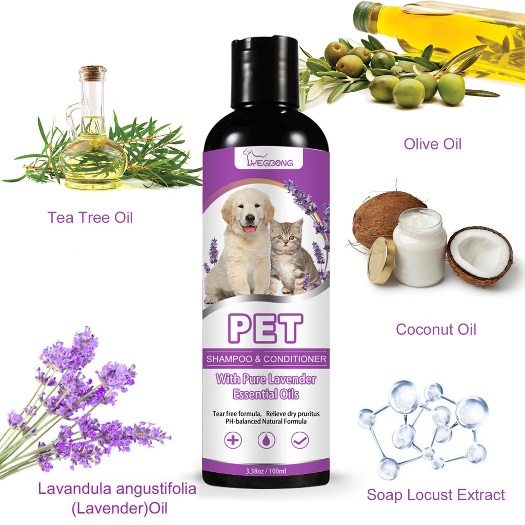 YegBong Pet Shampoo Pet Bath Relieve Skin Itching Hair Soft Non-knotted Shampoo