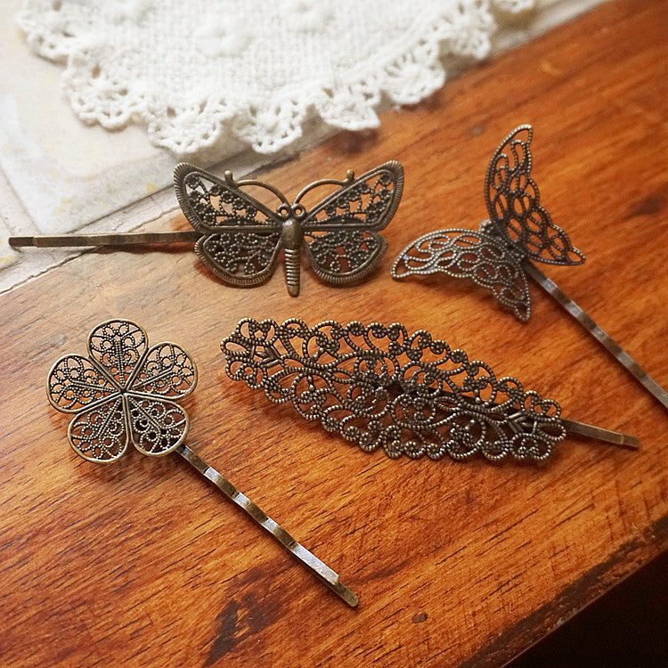 Creative Retro Jewelry Female Bronze Hair Clip