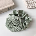 Satin Rose Large Intestine Hair Ring For Women