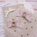 Sweet Cute Mass-produced Headdress Lace Bow Rhinestone
