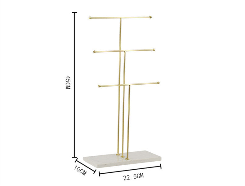Marble Foundation 3T Jewelry Display Stand